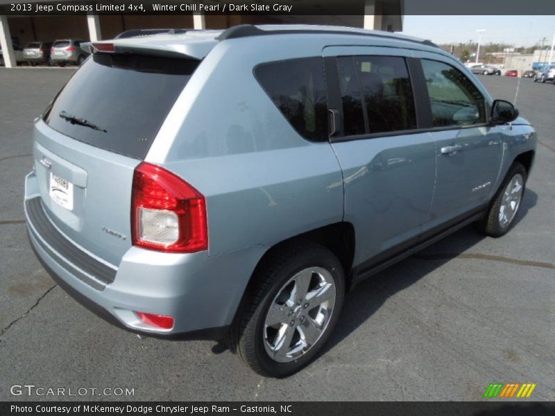 Winter Chill Pearl / Dark Slate Gray 2013 Jeep Compass Limited 4x4