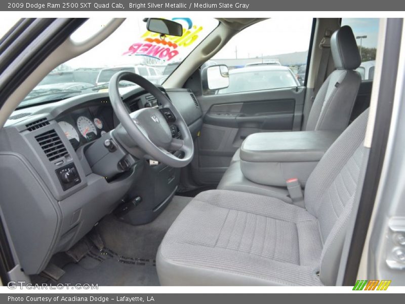 Bright Silver Metallic / Medium Slate Gray 2009 Dodge Ram 2500 SXT Quad Cab