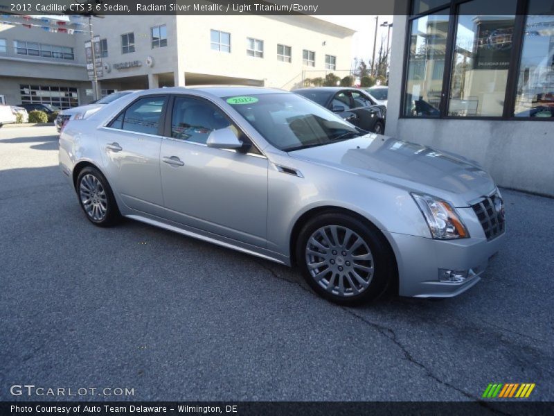 Radiant Silver Metallic / Light Titanium/Ebony 2012 Cadillac CTS 3.6 Sedan