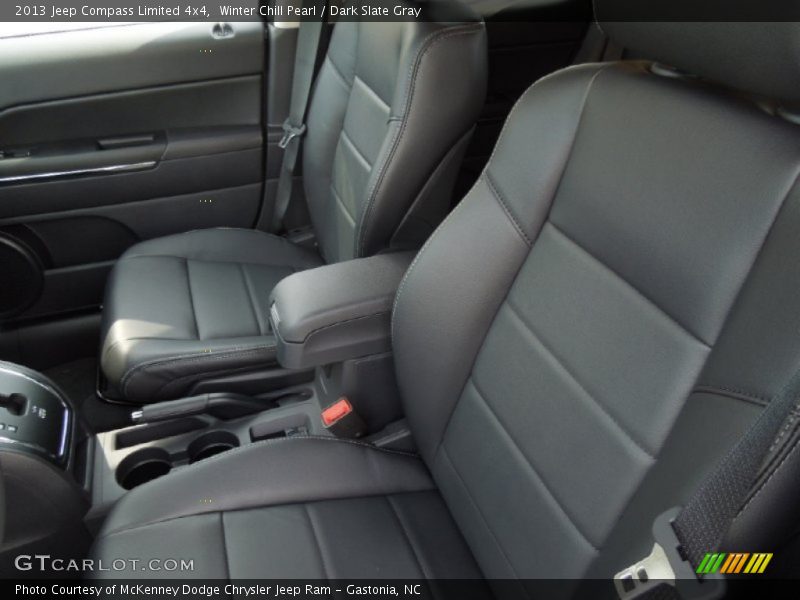 Winter Chill Pearl / Dark Slate Gray 2013 Jeep Compass Limited 4x4