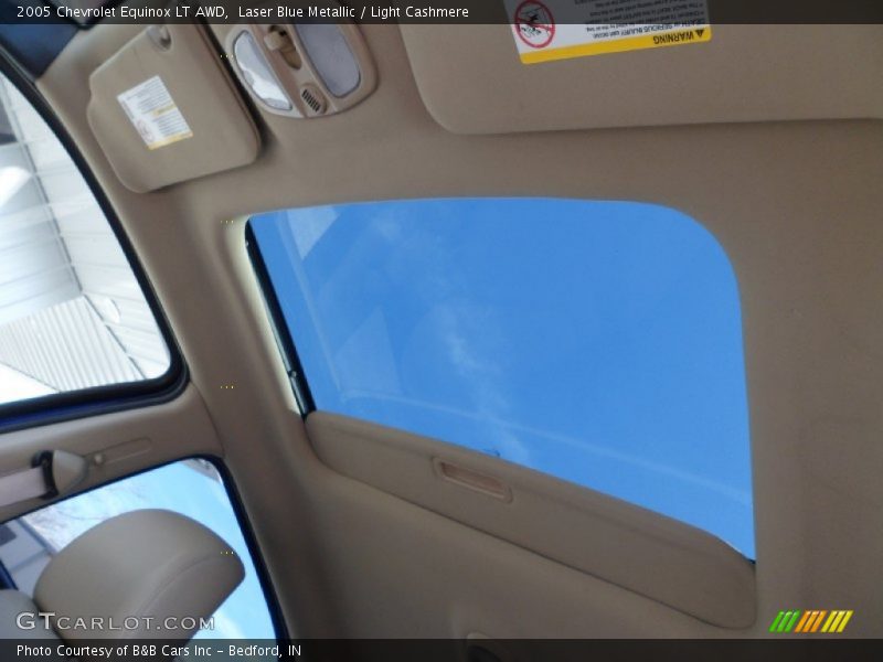 Sunroof of 2005 Equinox LT AWD