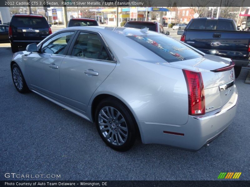 Radiant Silver Metallic / Light Titanium/Ebony 2012 Cadillac CTS 3.6 Sedan