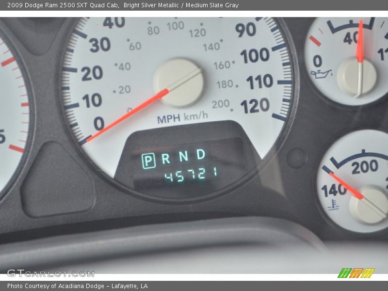 Bright Silver Metallic / Medium Slate Gray 2009 Dodge Ram 2500 SXT Quad Cab