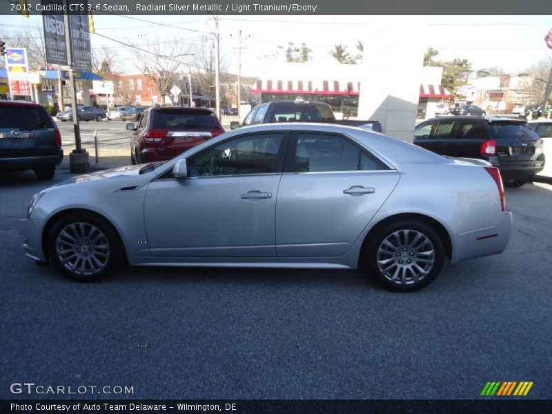 Radiant Silver Metallic / Light Titanium/Ebony 2012 Cadillac CTS 3.6 Sedan