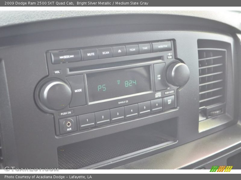 Bright Silver Metallic / Medium Slate Gray 2009 Dodge Ram 2500 SXT Quad Cab