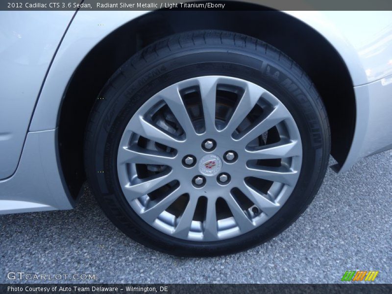 Radiant Silver Metallic / Light Titanium/Ebony 2012 Cadillac CTS 3.6 Sedan
