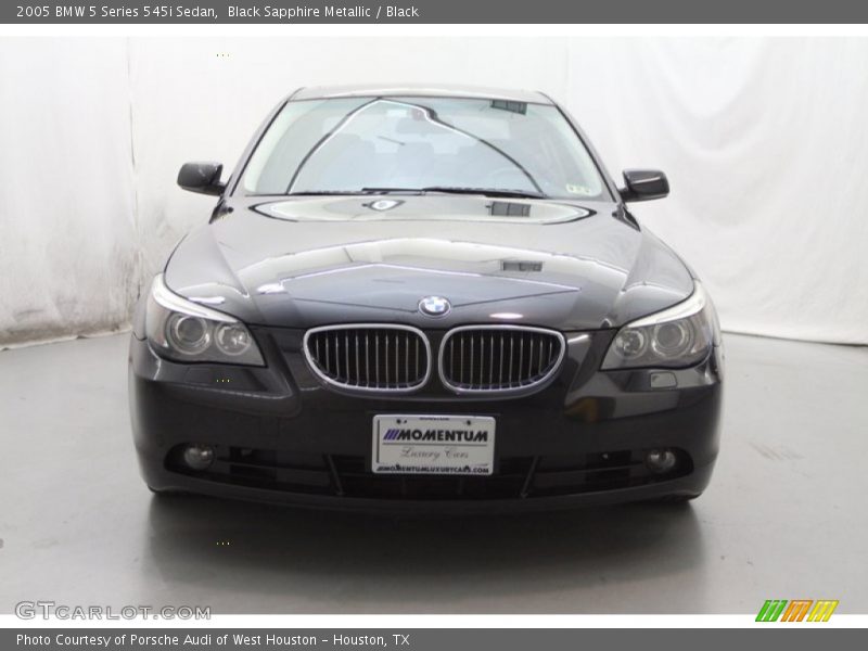 Black Sapphire Metallic / Black 2005 BMW 5 Series 545i Sedan