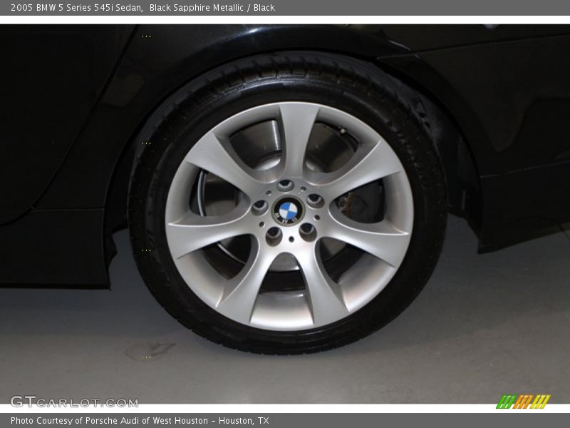 Black Sapphire Metallic / Black 2005 BMW 5 Series 545i Sedan