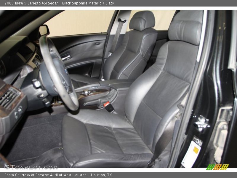 Front Seat of 2005 5 Series 545i Sedan