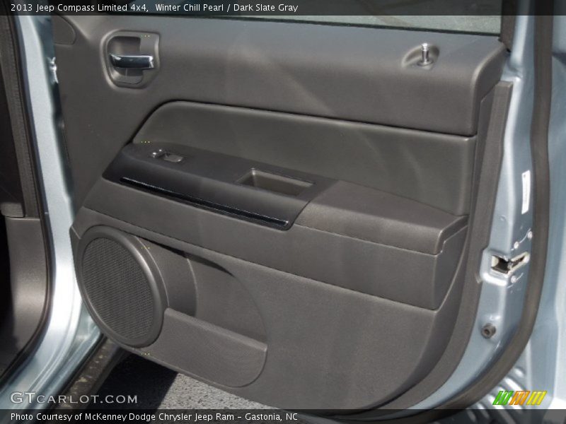 Winter Chill Pearl / Dark Slate Gray 2013 Jeep Compass Limited 4x4