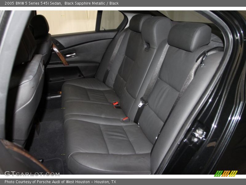 Rear Seat of 2005 5 Series 545i Sedan