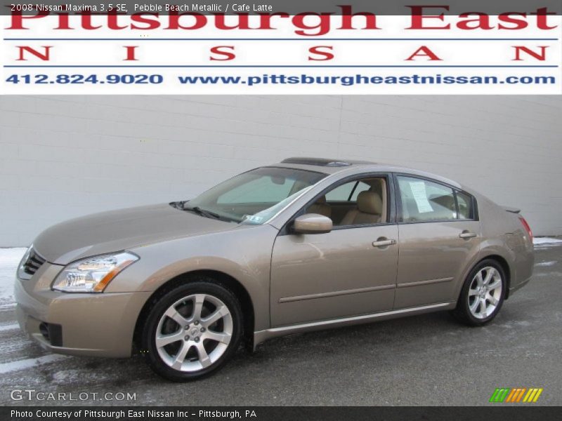 Pebble Beach Metallic / Cafe Latte 2008 Nissan Maxima 3.5 SE