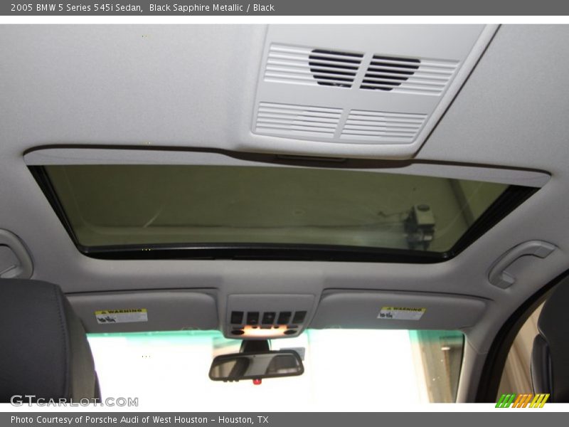 Black Sapphire Metallic / Black 2005 BMW 5 Series 545i Sedan