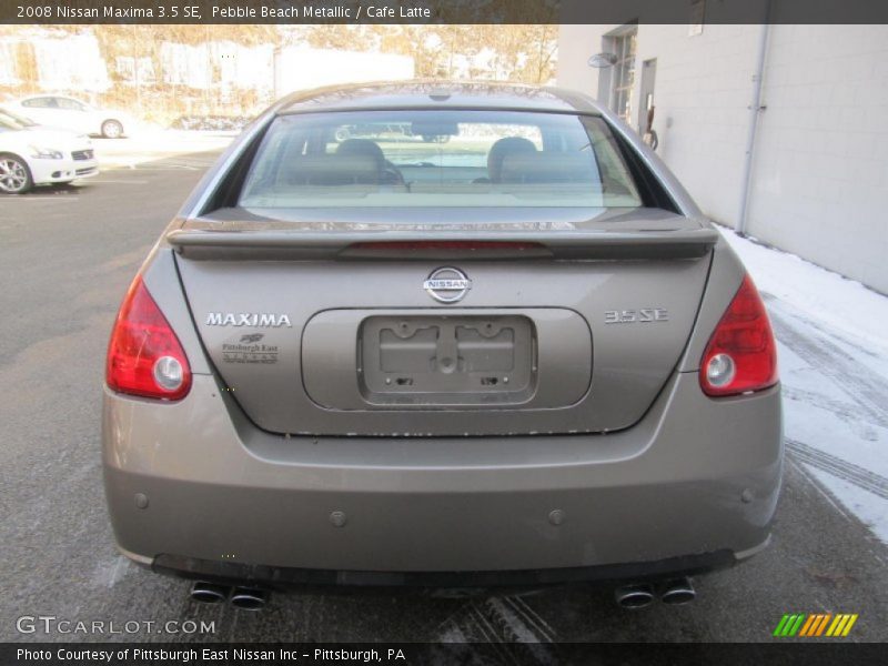 Pebble Beach Metallic / Cafe Latte 2008 Nissan Maxima 3.5 SE