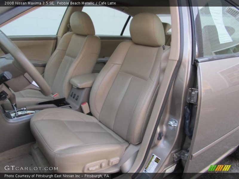 Front Seat of 2008 Maxima 3.5 SE