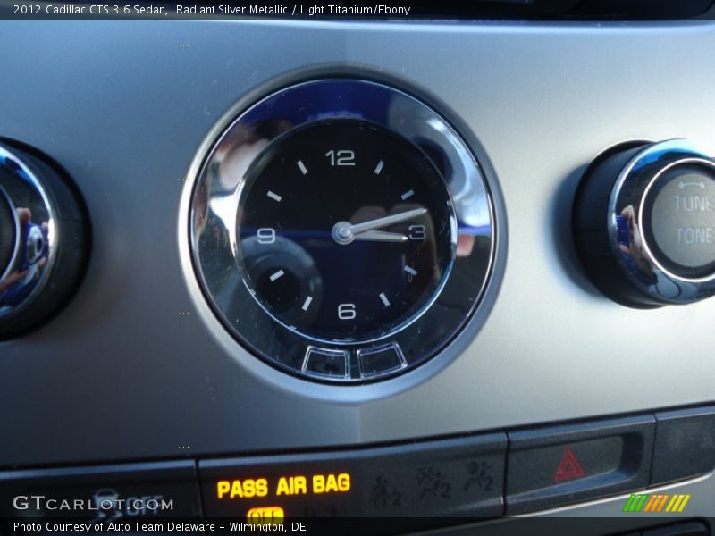 Radiant Silver Metallic / Light Titanium/Ebony 2012 Cadillac CTS 3.6 Sedan