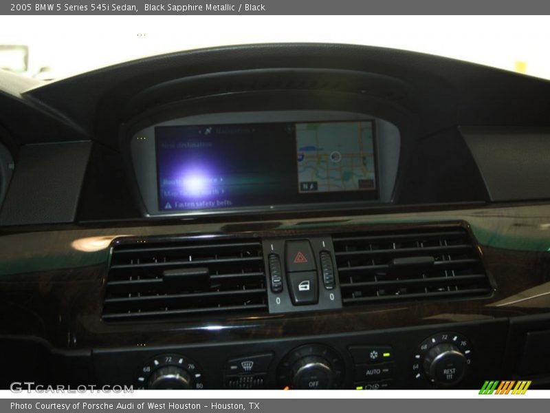 Black Sapphire Metallic / Black 2005 BMW 5 Series 545i Sedan