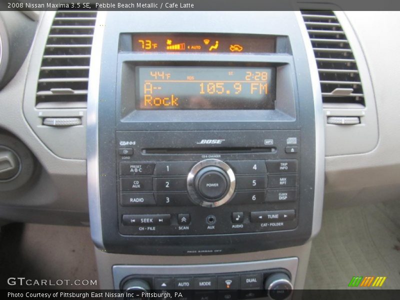 Pebble Beach Metallic / Cafe Latte 2008 Nissan Maxima 3.5 SE