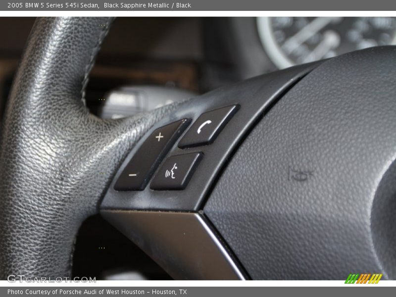 Black Sapphire Metallic / Black 2005 BMW 5 Series 545i Sedan