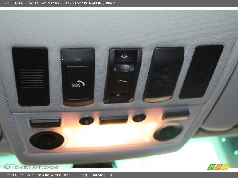 Black Sapphire Metallic / Black 2005 BMW 5 Series 545i Sedan