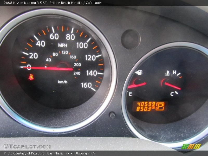 Pebble Beach Metallic / Cafe Latte 2008 Nissan Maxima 3.5 SE