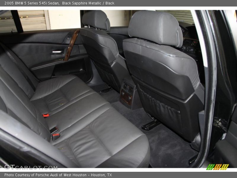 Black Sapphire Metallic / Black 2005 BMW 5 Series 545i Sedan