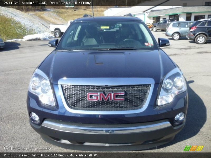 Deep Blue Metallic / Ebony 2011 GMC Acadia SLT AWD