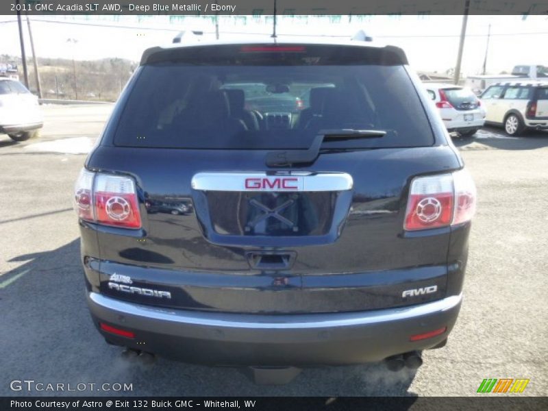 Deep Blue Metallic / Ebony 2011 GMC Acadia SLT AWD