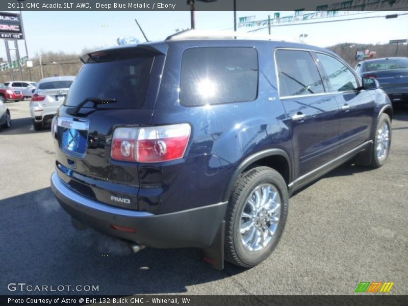 Deep Blue Metallic / Ebony 2011 GMC Acadia SLT AWD