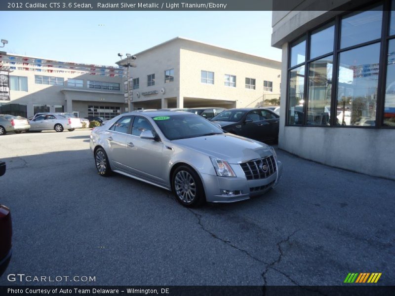 Radiant Silver Metallic / Light Titanium/Ebony 2012 Cadillac CTS 3.6 Sedan