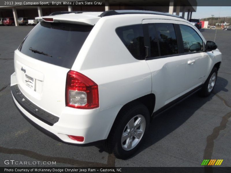 Bright White / Dark Slate Gray 2013 Jeep Compass Sport