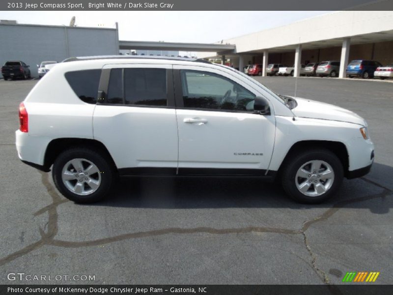 Bright White / Dark Slate Gray 2013 Jeep Compass Sport