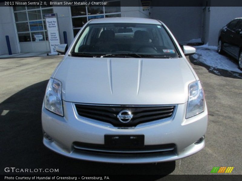 Brilliant Silver Metallic / Charcoal 2011 Nissan Sentra 2.0