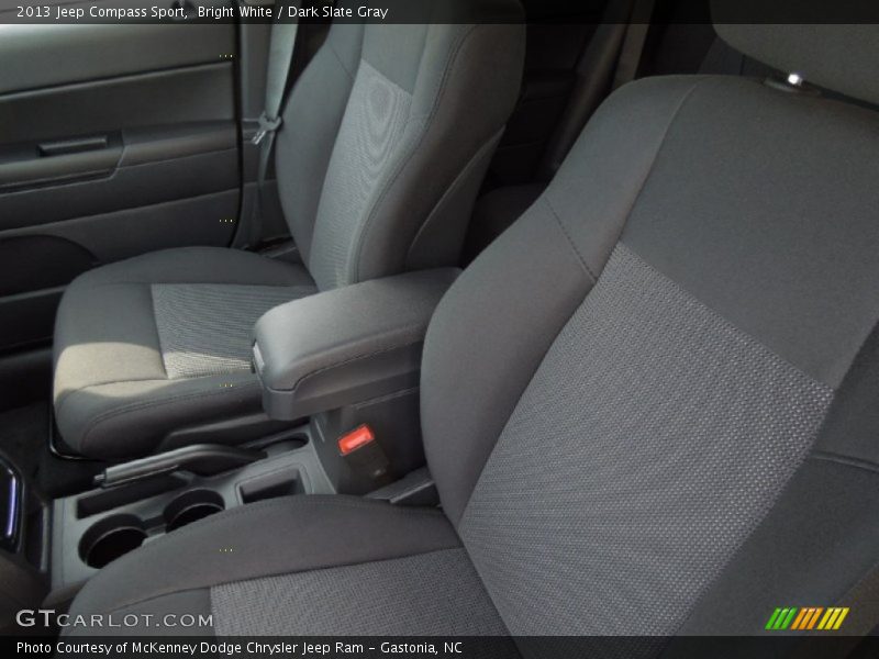 Bright White / Dark Slate Gray 2013 Jeep Compass Sport