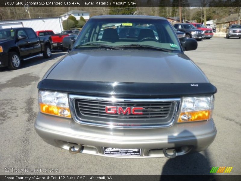 Pewter Metallic / Medium Gray 2003 GMC Sonoma SLS Extended Cab 4x4