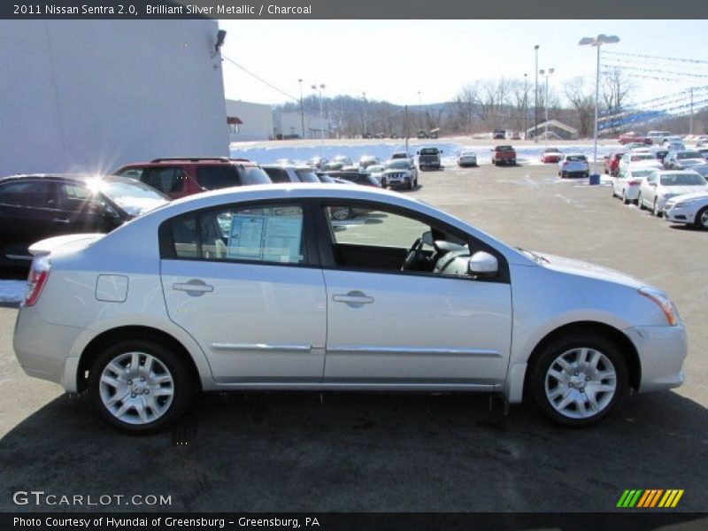 Brilliant Silver Metallic / Charcoal 2011 Nissan Sentra 2.0