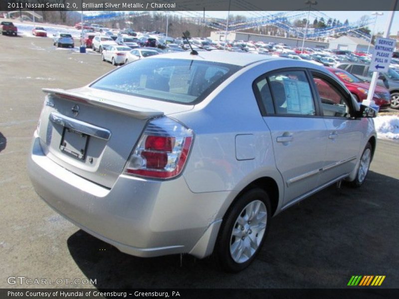 Brilliant Silver Metallic / Charcoal 2011 Nissan Sentra 2.0