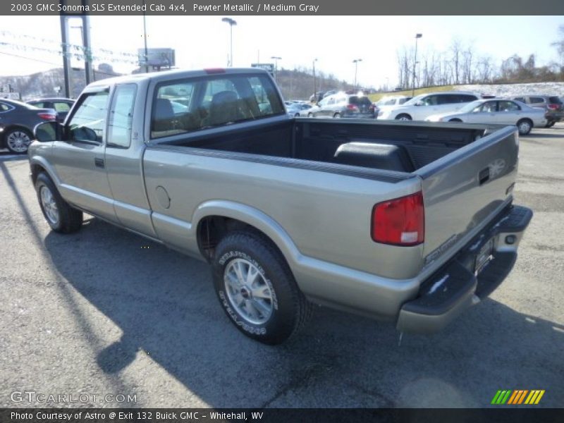 Pewter Metallic / Medium Gray 2003 GMC Sonoma SLS Extended Cab 4x4