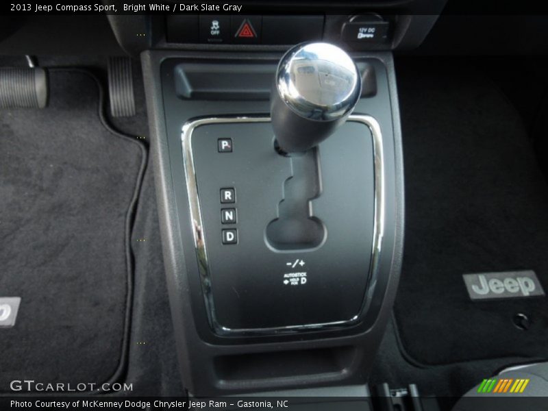 Bright White / Dark Slate Gray 2013 Jeep Compass Sport