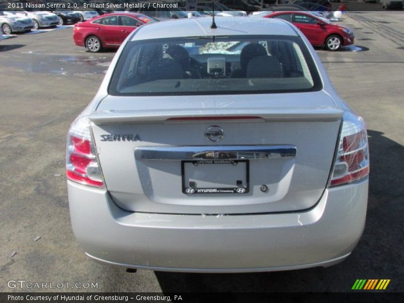 Brilliant Silver Metallic / Charcoal 2011 Nissan Sentra 2.0