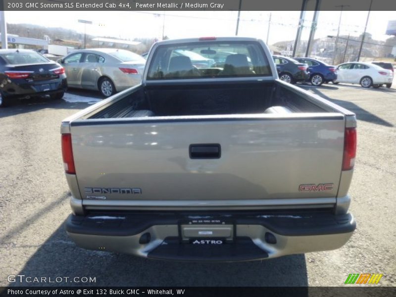 Pewter Metallic / Medium Gray 2003 GMC Sonoma SLS Extended Cab 4x4