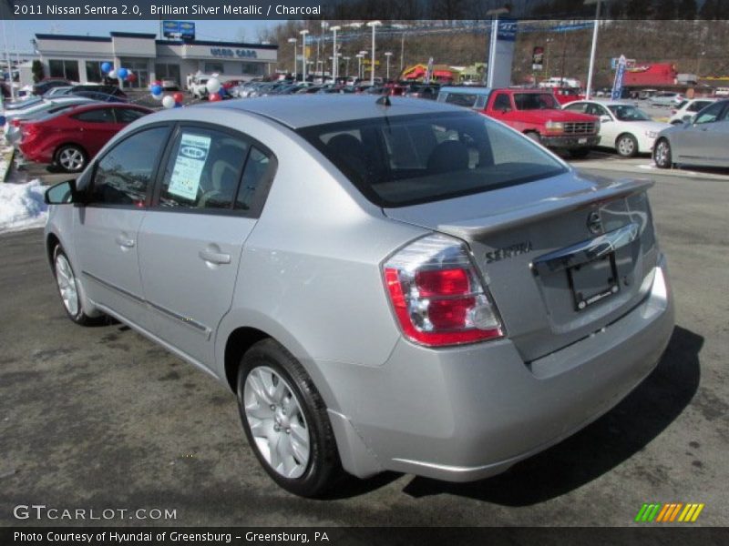 Brilliant Silver Metallic / Charcoal 2011 Nissan Sentra 2.0