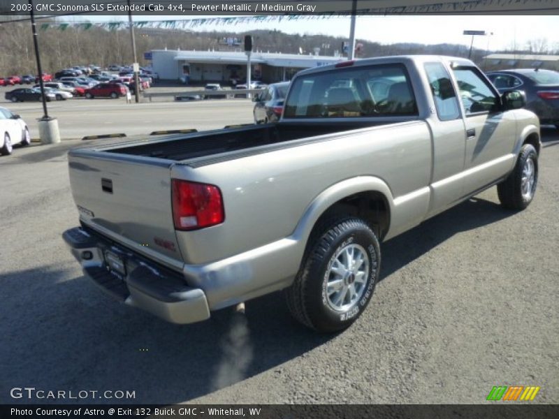 Pewter Metallic / Medium Gray 2003 GMC Sonoma SLS Extended Cab 4x4