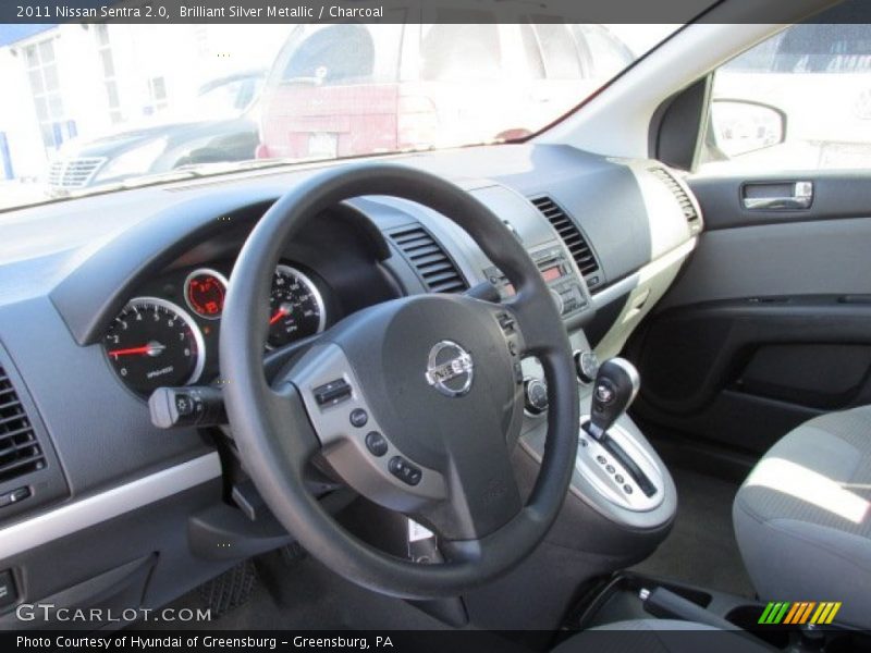 Brilliant Silver Metallic / Charcoal 2011 Nissan Sentra 2.0