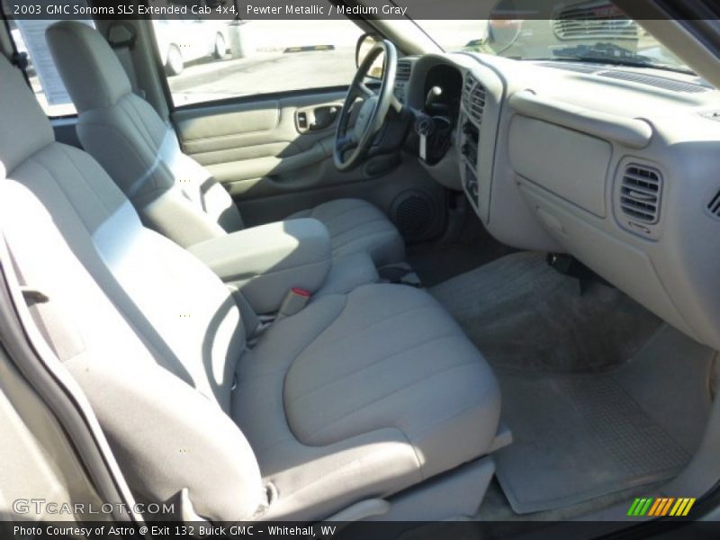  2003 Sonoma SLS Extended Cab 4x4 Medium Gray Interior