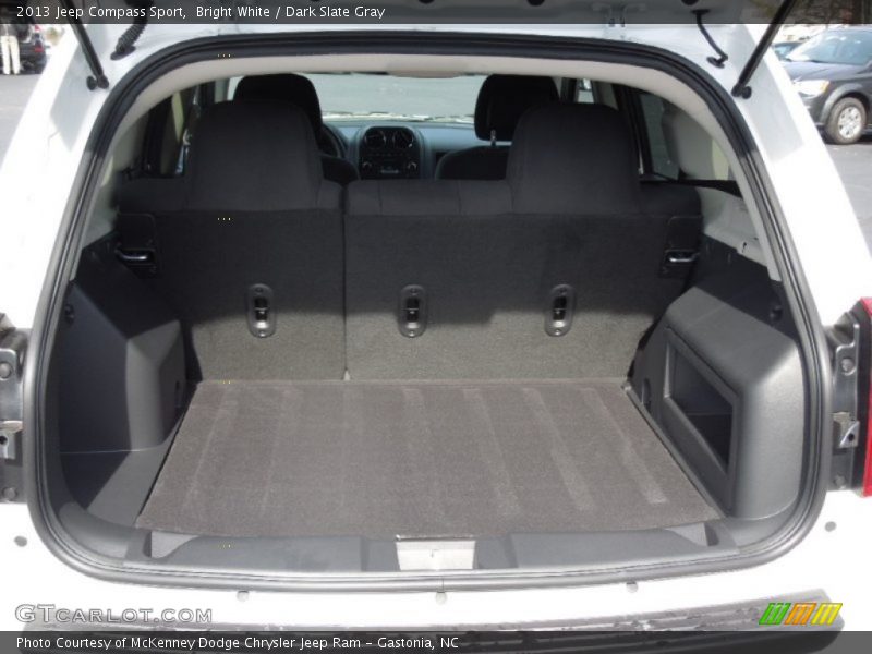 Bright White / Dark Slate Gray 2013 Jeep Compass Sport