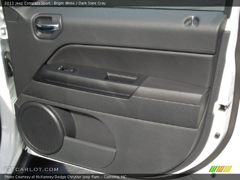 Bright White / Dark Slate Gray 2013 Jeep Compass Sport