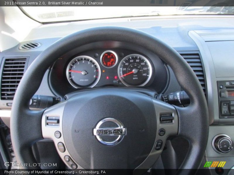 Brilliant Silver Metallic / Charcoal 2011 Nissan Sentra 2.0