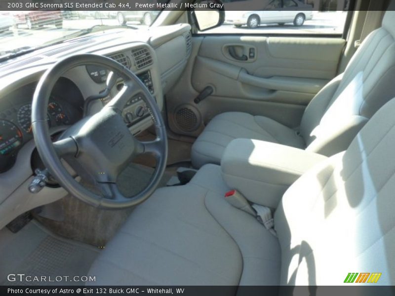 Front Seat of 2003 Sonoma SLS Extended Cab 4x4