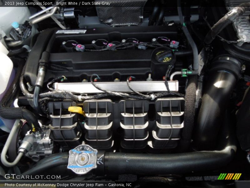 Bright White / Dark Slate Gray 2013 Jeep Compass Sport
